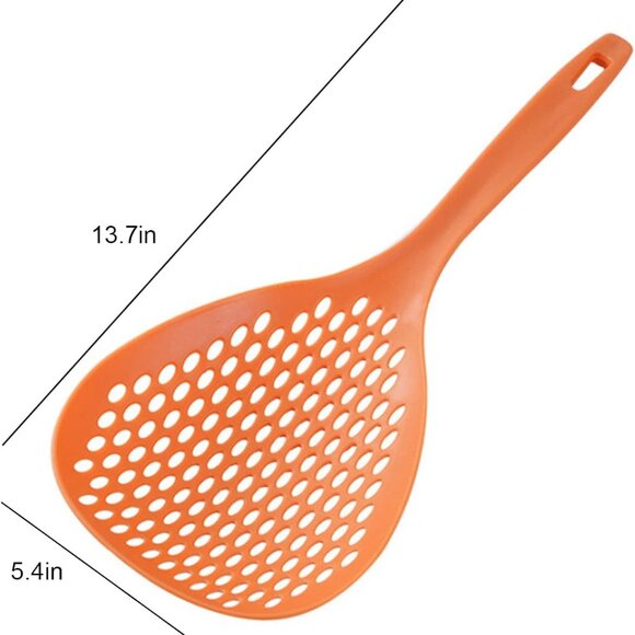 Food Strainer Scoop Colanders Slotted Pasta Spoon(1 Pair) - Picture 4 of 10